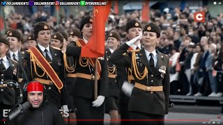 AMERICAN REACTS  RUSSIAN HELL MARCH 2021 Victory Day parade in Moscows Red Square [upl. by Rehpretsirhc]