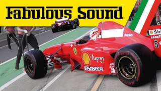 Schumachers 1997 Ferrari F310B F2004 amp more at Silverstone  F1 Clienti  Pure Sound [upl. by Perry]