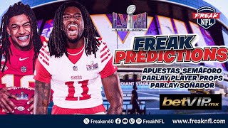 Apuestas para el Super Bowl LVIII  Freak Predictions [upl. by Atnad]