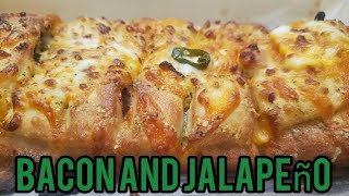 The Complete Dominos Review Bacon and Jalapeño Cheesy Bread [upl. by Noirod]