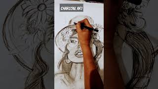 Girl charcoalytshortsytshorts shortmusic trending artistsuccess charcoalartistyoutubeshorts [upl. by Philipa450]