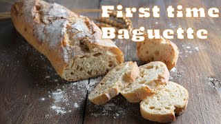 First time Baguette at home  French Baguette recipe [upl. by Animahs285]