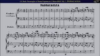 JSBach Passacaglia et Thema Fugatum in C Minor for Organ BWV 582 Piano transcription [upl. by Orr]