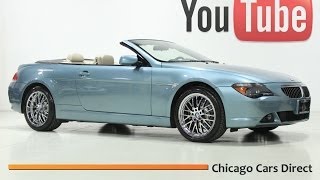 Chicago Cars Direct Presents a BMW 645Ci Convertible Atlantic BlueCream Beige x13519 [upl. by Socram583]