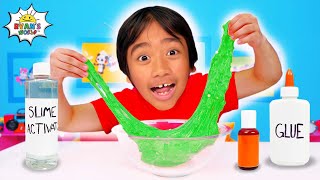 Fun Slime Challenges with Ryan DIY Slime Experiments [upl. by Erimahs]