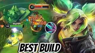 WILD RIFT ADC  THIS ZERI IS TOO OVERPOWER WITH THIS BUILD IN PATCH 51B 16 KILLS GAMEPLAY [upl. by Luhem615]