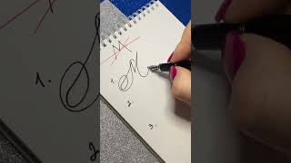 Signature idea letter M viral signature lettering art calligraphy [upl. by Pudens892]