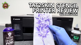 Tat2Skin Inkfuel Pixma GM2040 Bundle Review Best Stencil Printer [upl. by Osnola]