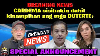 BREAKING NEWS CARDEMA patatalsikin dahil kinampihan ang mga DUTERTE [upl. by Daron]