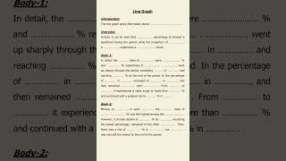 IELTS Writing task 1 template Line graphielts ieltspreparation class learnenglishieltswriting [upl. by Aikan]