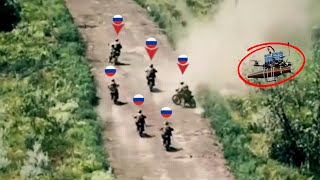 Ukrainian FPV drones blow up desperate Russian infantry after entering Kupyansk [upl. by Mehetabel]