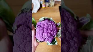 ¿Probaste Coliflor Violeta Así se hace al horno 💜 cocina receta [upl. by Ainek]