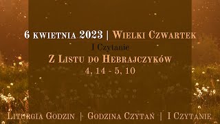 GodzinaCzytań  I Czytanie  6 kwietnia 2023  Wielki Czwartek [upl. by Leia213]