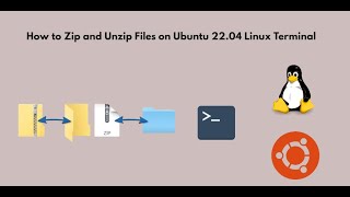 How to Zip and Unzip Files on Ubuntu Linux  Terminal or Command Line [upl. by Anikes]