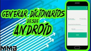 Como crear diccionarios desde Android [upl. by Atinuj]