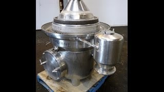 Used Westfalia SAMM20006 Desludger Disc Centrifuge  stock  46036002 [upl. by Ahsart387]