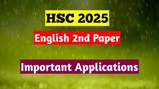 HSC Important Applications  HSC 2025  HSC English Suggestion 2025 [upl. by Gloria]