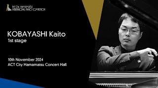 KOBAYASHI Kaito  1st Stage the 12th Hamamatsu International Piano Competition [upl. by Sension]