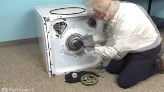 Whirlpool Washer Repair  How to Replace the Brake Rotor Whirlpool Part  WP356714 [upl. by Carman]