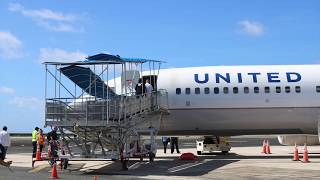 United Airlines Island Hopper  Honolulu to Guam [upl. by Kcirreg835]