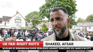 UKRiots  Shakeel Afsar We wont tolerate rightwing extremist Tommy Robinson  I Am Birmingham [upl. by Aniretak]