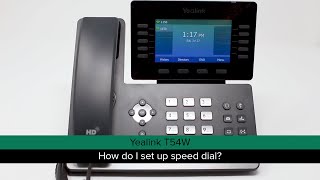 Yealink T54W  How do I set up speed dial [upl. by Dnalerb]