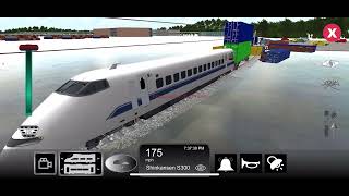 Playing a derailing a train in train sim [upl. by Anileve]