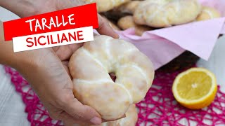 Taralle siciliane con glassa al limone ricetta originale dei taralli dolci siciliani [upl. by Godewyn]