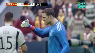 🔴EN VIVO España vs Alemania  EURO 2024  PES 21 Simulation Gameplay [upl. by Eilrac745]