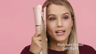 How to use Lena Geniecurl auto hair curling wand [upl. by Noelopan]