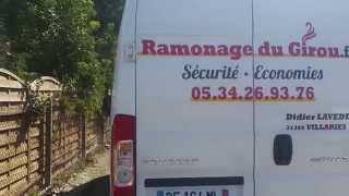 RAMONAGE DU GIROU Ramonage conduit poêle à pelets [upl. by Dittman]