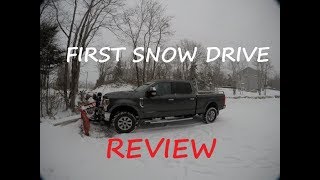 2019 F350 POWERSTROKE IN THE SNOW GENERAL GRABBER X3 3512518 [upl. by Assiruam]