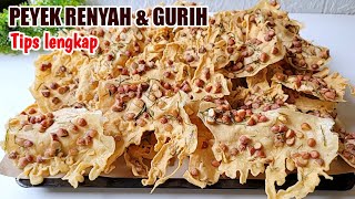 RESEP PEYEK KACANG TANAH RENYAH GURIH ENAK BANGET Tips lengkap [upl. by Rialb]