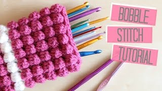 CROCHET Bobble stitch tutorial  Bella Coco [upl. by Nnyla]