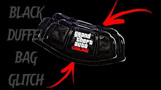 GTA 5 ONLINE BLACK DUFFLE BAG GLITCH [upl. by Adnuhs]