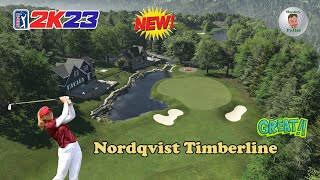 PGA Tour 2K23  Nordqvist Timberline  Course Review amp Playthrough [upl. by Croydon]