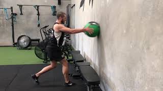 Feet Switch Press Throw Slam Ball Exercise [upl. by Stochmal854]