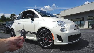 2018 Fiat 500 Abarth Start Up Exhaust Test Drive and Review [upl. by Anad]