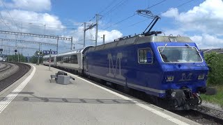 MRail Re 456 mit Schlafwagen für die Aserbaidschanische staatsbahn in Uzwil [upl. by Denni]