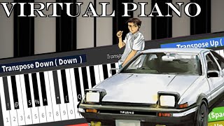 Roblox Virtual Piano Initial D  Gas Gas Gas [upl. by Swords34]