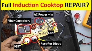 Complete Induction Cooktop Repairing Guide Full Tutorial [upl. by Tavey34]