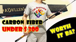 KONLLEN CARBON FIBER CUE UNBOXING amp TEST HIT PART 2 billiards cuesport pooltrickshot snooker [upl. by Midan]