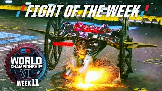 IS THIS THE STRANGEST BOT IN THE COMPETITION  BattleBots FOTW Starchild vs Gigabyte  WCVII [upl. by Anom274]