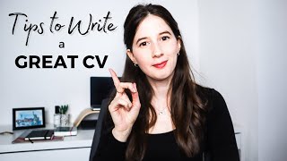 How To Write a Great CV UK  Top Tips to write your CV [upl. by Yldarb]