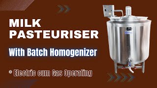 Milk Pasteurizer Machine 500 liter  Milk Boiler Machine  Electric Boiler Machine [upl. by Westmoreland923]