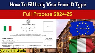 How to Fill Italy Visa Application Form  Italy Visa Application Online  Complete Guide 🇮🇹 [upl. by Noir]