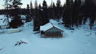 Setting of Stillwater Cabin in Seeley Lake Montana [upl. by Arimat]