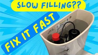 Fix Slow Filling Toilet in Less than 5 Minutes [upl. by Rosaline]