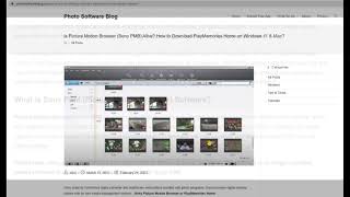 Is Picture Motion Browser Sony PMB Alive How to Download PlayMemories Home on Windows 11 amp Mac [upl. by Gisser]