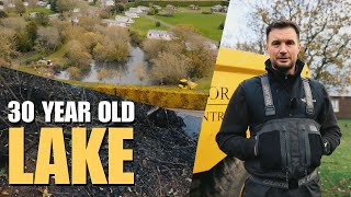 Cleaning a 30 YEAR OLD Pond on the Site  Developer Diaries EP39 [upl. by Aimaj]